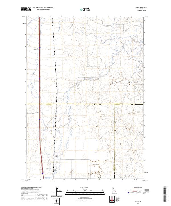 US Topo 7.5-minute map for Camas ID