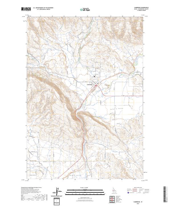 US Topo 7.5-minute map for Cambridge ID