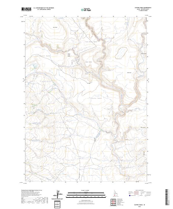 US Topo 7.5-minute map for Castro Table ID