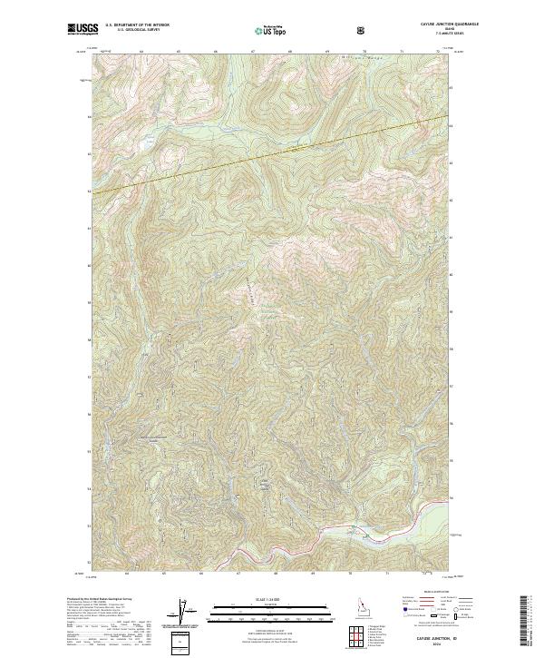 US Topo 7.5-minute map for Cayuse Junction ID