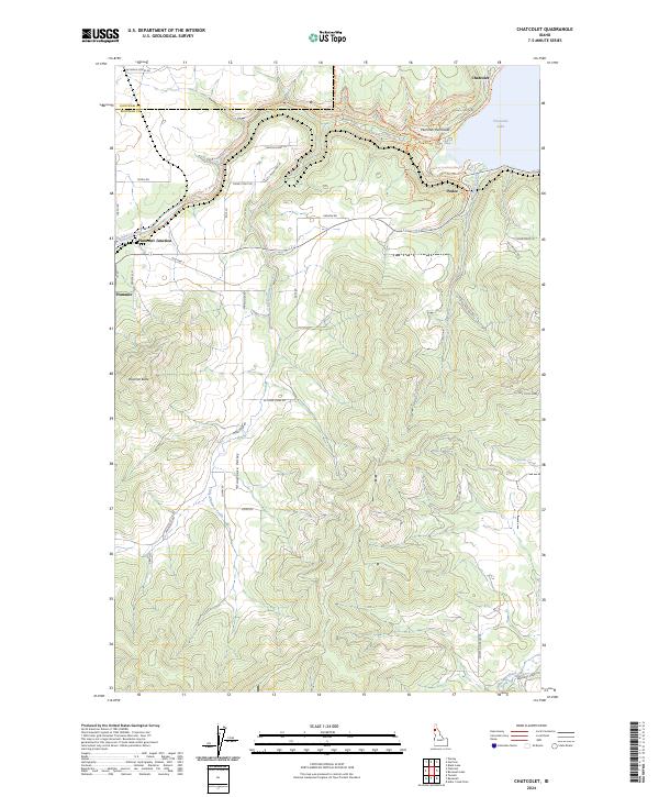 US Topo 7.5-minute map for Chatcolet ID