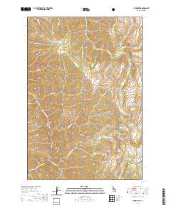 USGS US Topo 7.5-minute map for Chicken Peak ID 2020