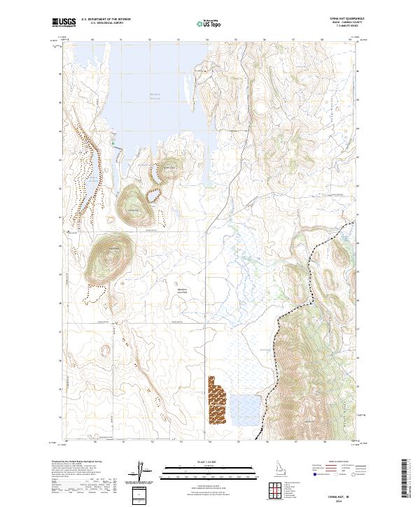 US Topo 7.5-minute map for China Hat ID