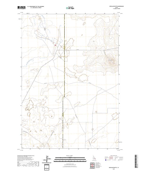 US Topo 7.5-minute map for Circular Butte ID