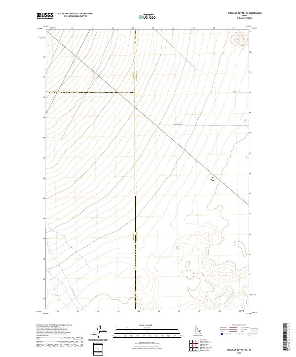 US Topo 7.5-minute map for Circular Butte NW ID