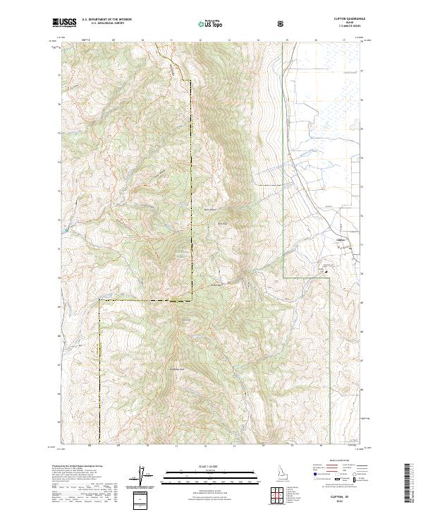 US Topo 7.5-minute map for Clifton ID