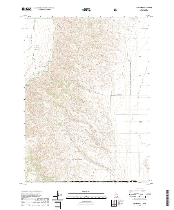 US Topo 7.5-minute map for Co-op Spring IDUT