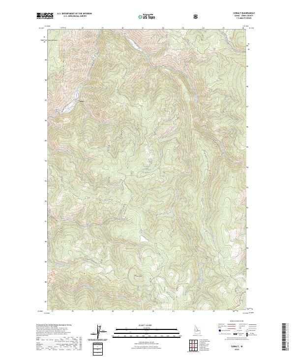 US Topo 7.5-minute map for Cobalt ID