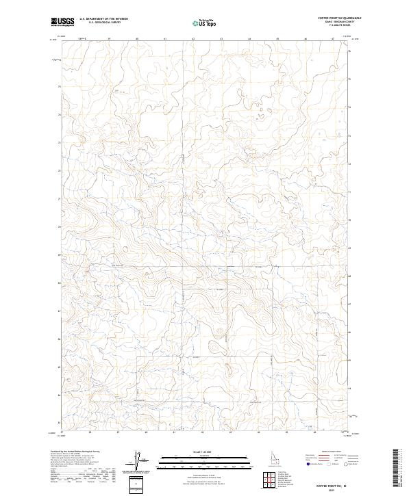 US Topo 7.5-minute map for Coffee Point SW ID