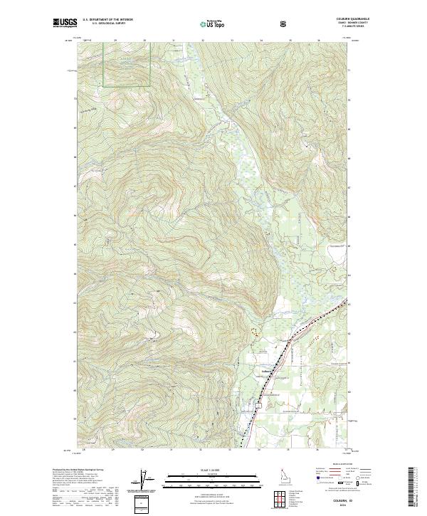 US Topo 7.5-minute map for Colburn ID