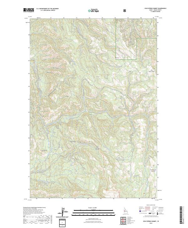 US Topo 7.5-minute map for Cold Spring Summit ID