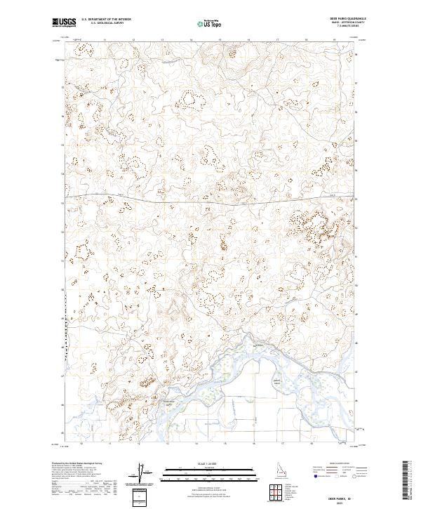 US Topo 7.5-minute map for Deer Parks ID