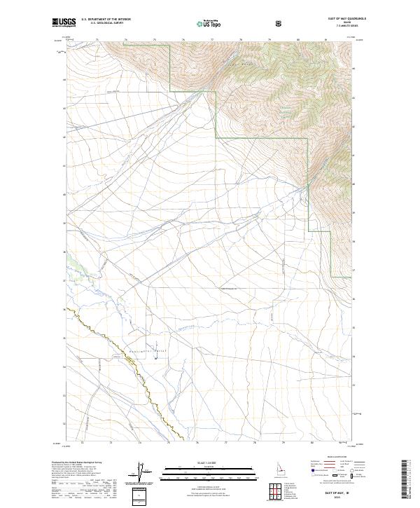 US Topo 7.5-minute map for East of May ID