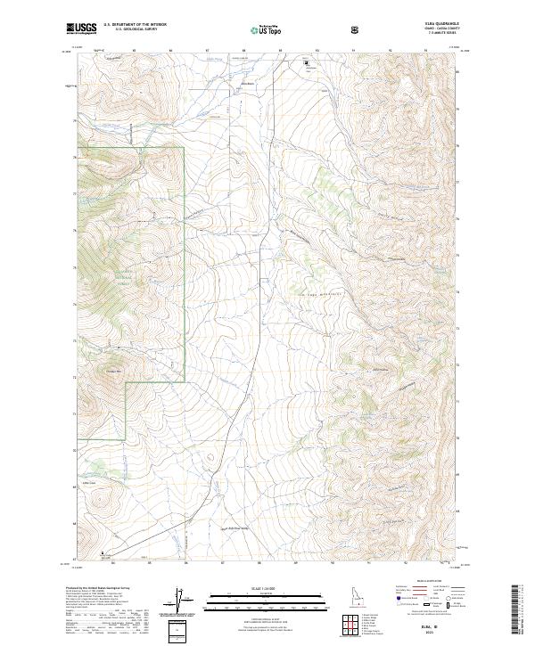 US Topo 7.5-minute map for Elba ID – American Map Store