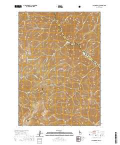 USGS US Topo 7.5-minute map for Falconberry Peak ID 2020