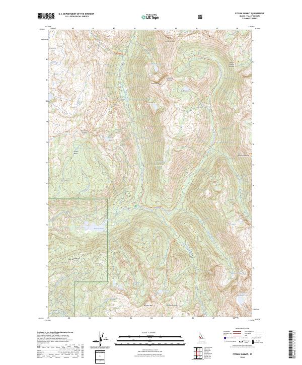 US Topo 7.5-minute map for Fitsum Summit ID