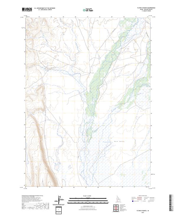 US Topo 7.5-minute map for Flying H Ranch ID