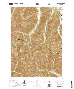 USGS US Topo 7.5-minute map for Frenchman Creek ID 2020