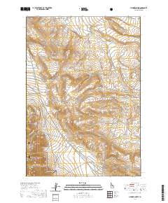 USGS US Topo 7.5-minute map for Gilmore Summit ID 2020