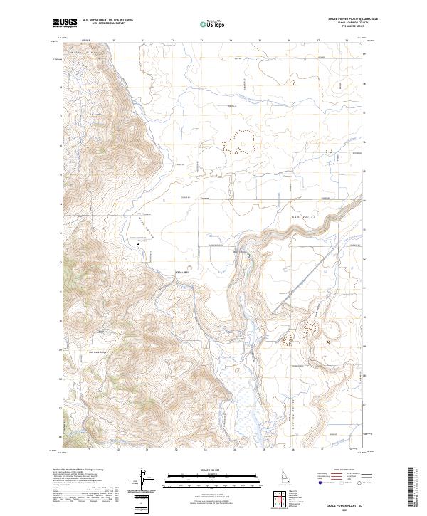 US Topo 7.5-minute map for Grace Power Plant ID