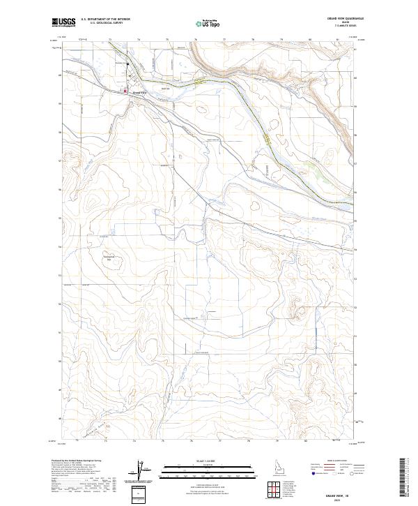 US Topo 7.5-minute map for Grand View ID