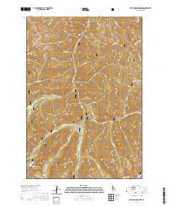 USGS US Topo 7.5-minute map for Greyhound Mountain ID 2020