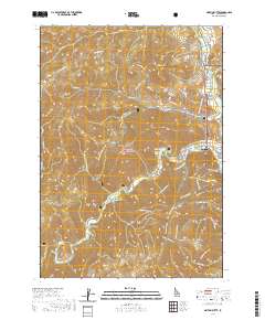 USGS US Topo 7.5-minute map for Griffin Butte ID 2020