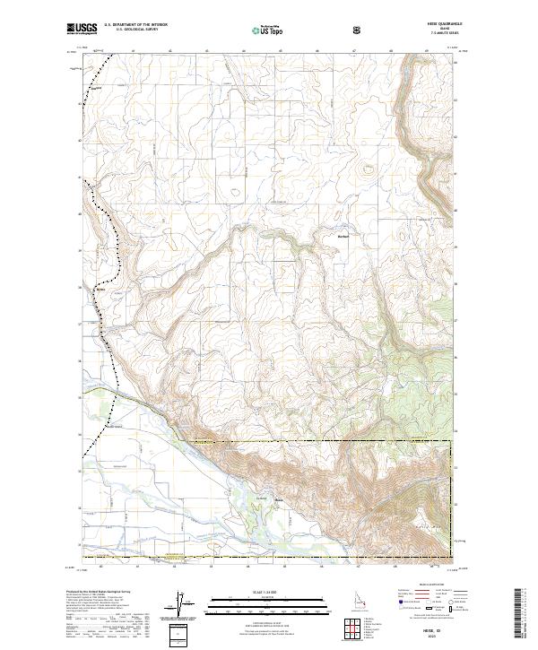 US Topo 7.5-minute map for Heise ID