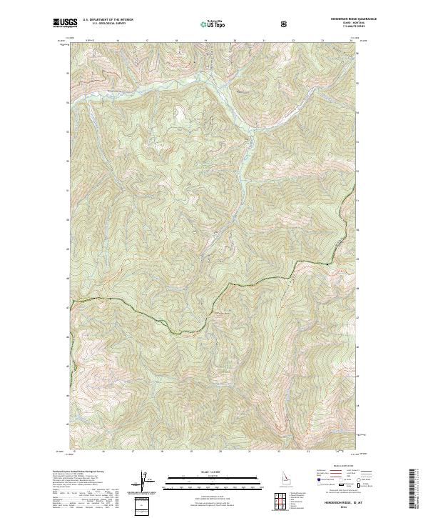 US Topo 7.5-minute map for Henderson Ridge IDMT