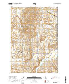 USGS US Topo 7.5-minute map for Hog Creek Butte ID 2020