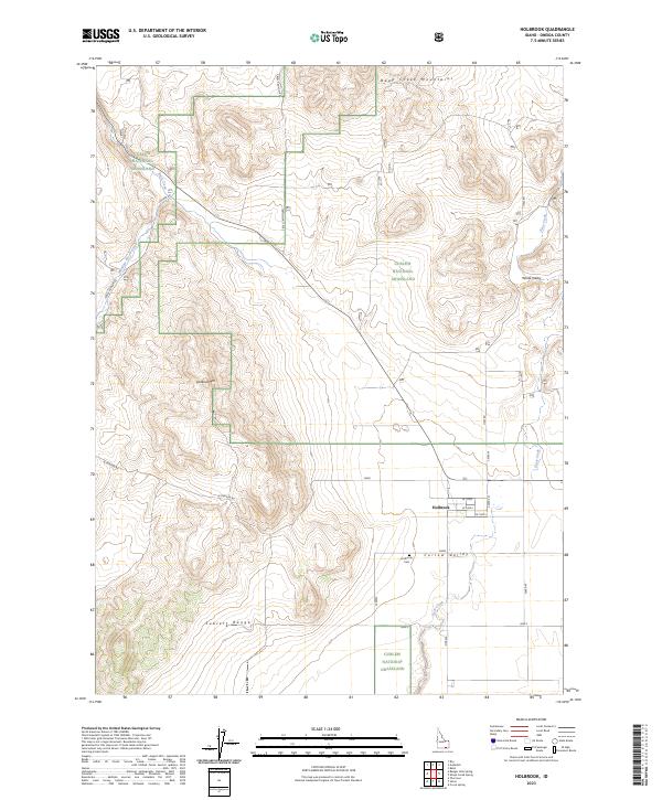 US Topo 7.5-minute map for Holbrook ID