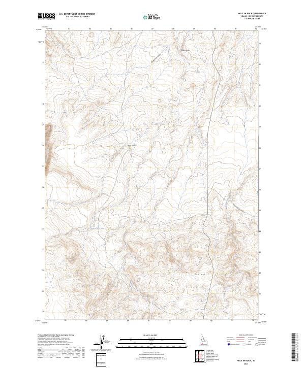 US Topo 7.5-minute map for Hole In Rock ID