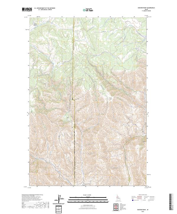 US Topo 7.5-minute map for Hoover Point ID