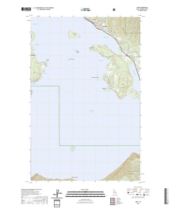 US Topo 7.5-minute map for Hope ID