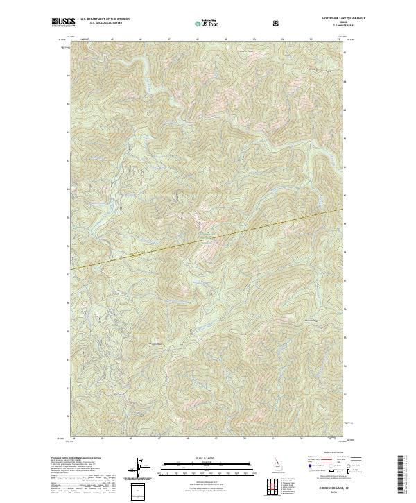 US Topo 7.5-minute map for Horseshoe Lake ID