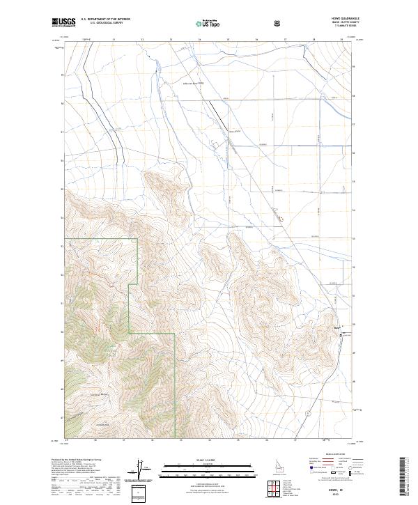 US Topo 7.5-minute map for Howe ID