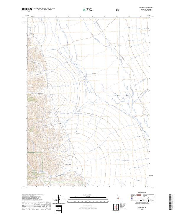 US Topo 7.5-minute map for Howe NW ID