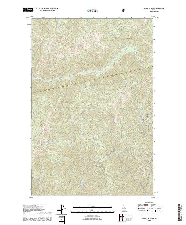 US Topo 7.5-minute map for Indian Postoffice ID