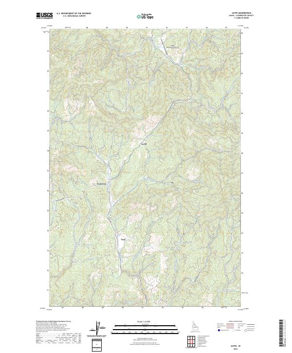 US Topo 7.5-minute map for Jaype ID