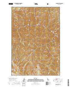 USGS US Topo 7.5-minute map for Johnson Butte ID 2020