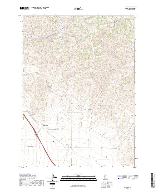 US Topo 7.5-minute map for Juniper ID