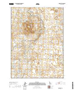 USGS US Topo 7.5-minute map for Kinzie Butte ID 2020