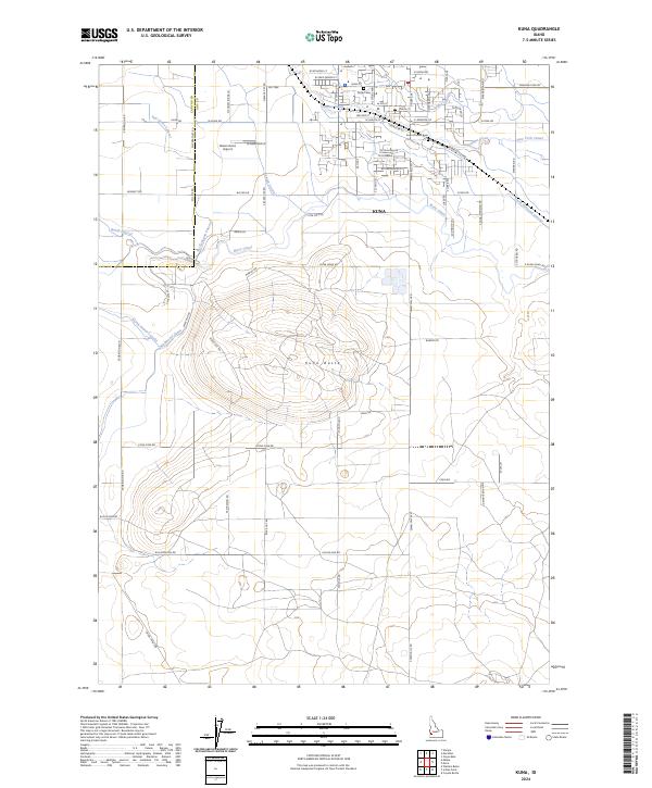 US Topo 7.5-minute map for Kuna ID – American Map Store