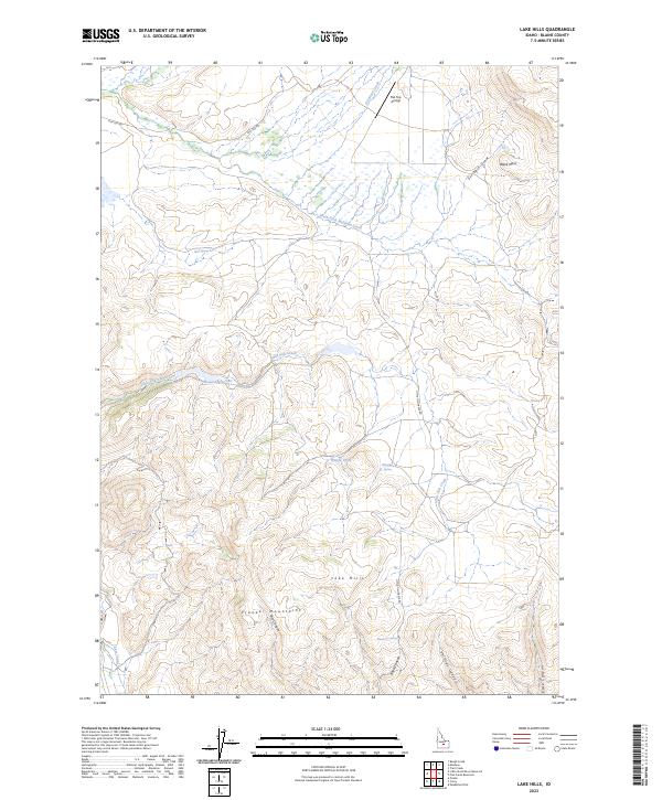 US Topo 7.5-minute map for Lake Hills ID