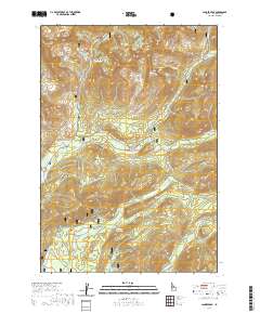 USGS US Topo 7.5-minute map for Langer Peak ID 2020