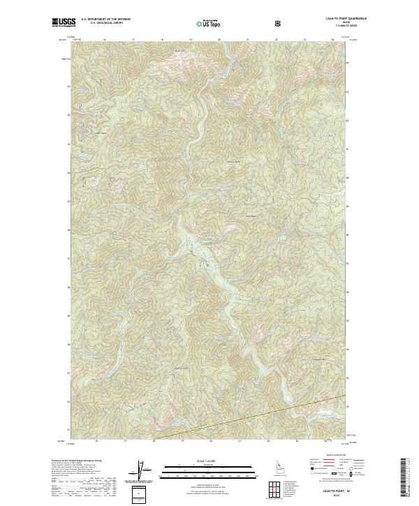 US Topo 7.5-minute map for Lean-to Point ID