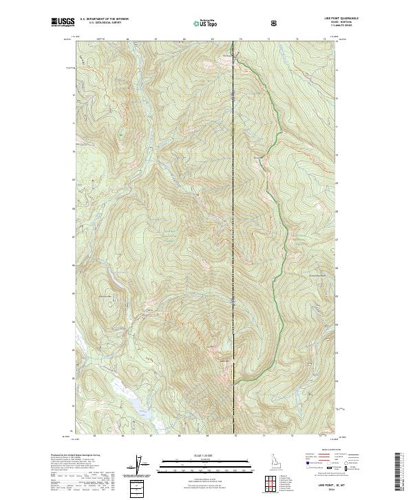 US Topo 7.5-minute map for Line Point IDMT