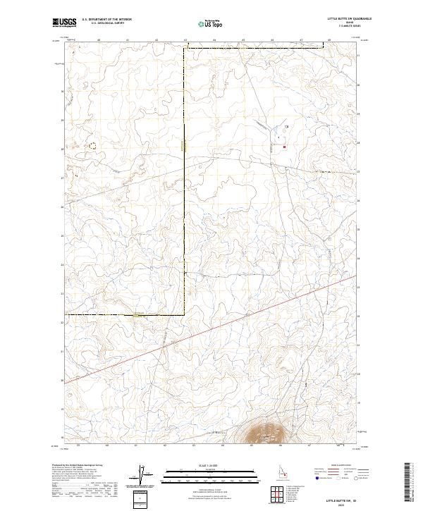 US Topo 7.5-minute map for Little Butte SW ID