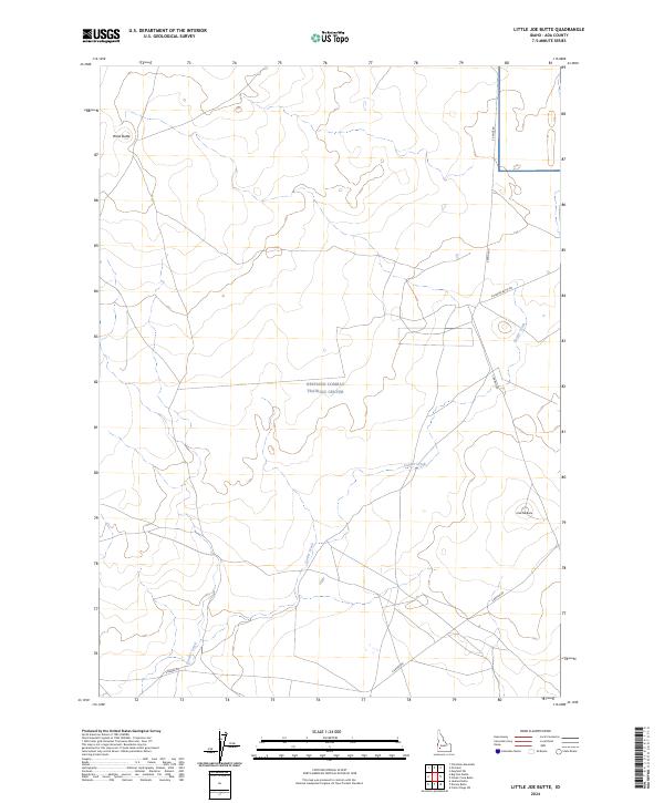 US Topo 7.5-minute map for Little Joe Butte ID