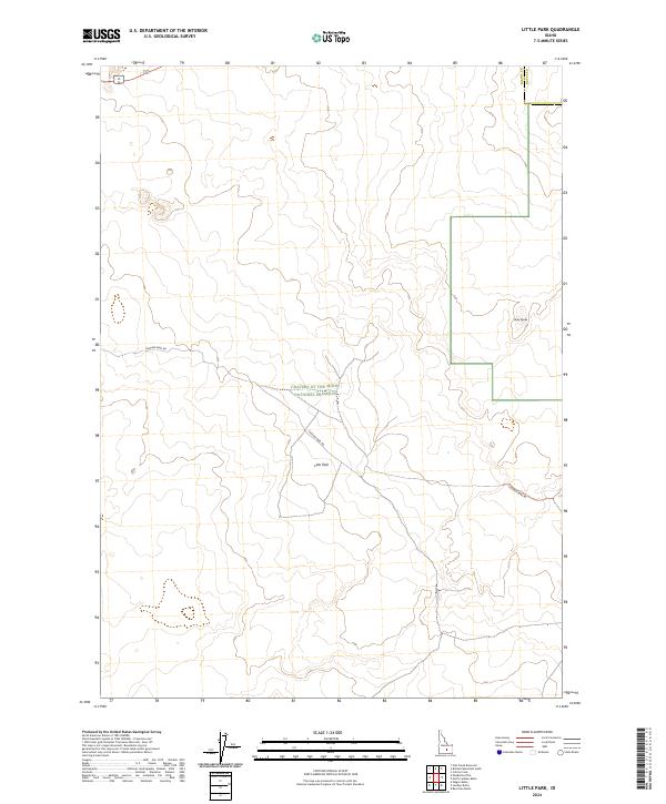 US Topo 7.5-minute map for Little Park ID